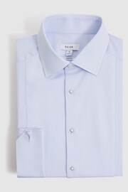Reiss Soft Blue Marcel - Double Cuff Slim Fit Double Cuff Dinner Shirt - Image 2 of 8