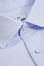 Reiss Soft Blue Marcel - Double Cuff Slim Fit Double Cuff Dinner Shirt - Image 7 of 8