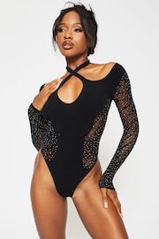 Ann Summers Black Diamanté Lola Body - Image 1 of 5