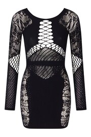 Ann Summers Black Paisley Diamanté Dress - Image 5 of 5