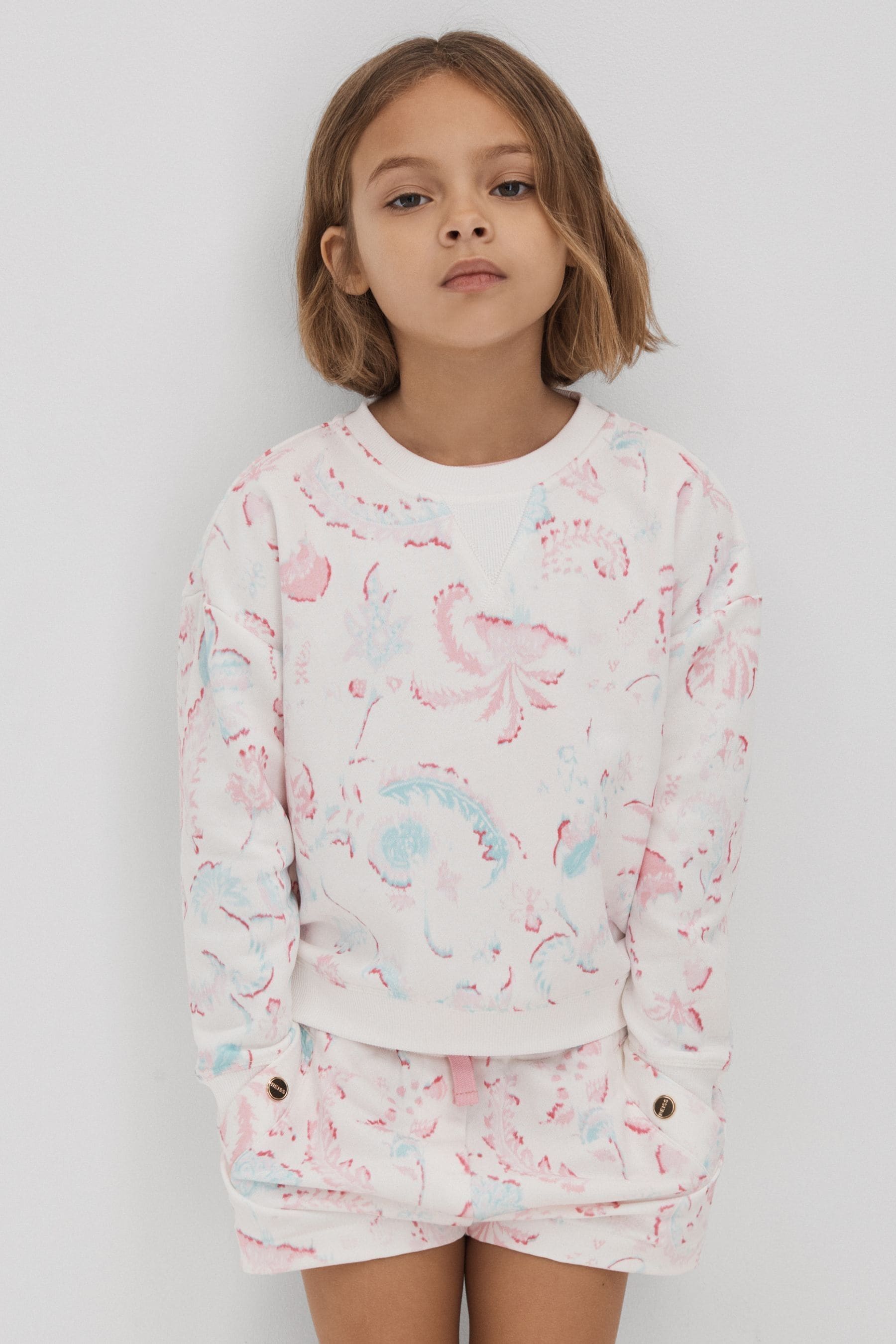 Buy Reiss Pink Jessie 9 13 yrs Crew Neck Jumper and Shorts Set from Next USA