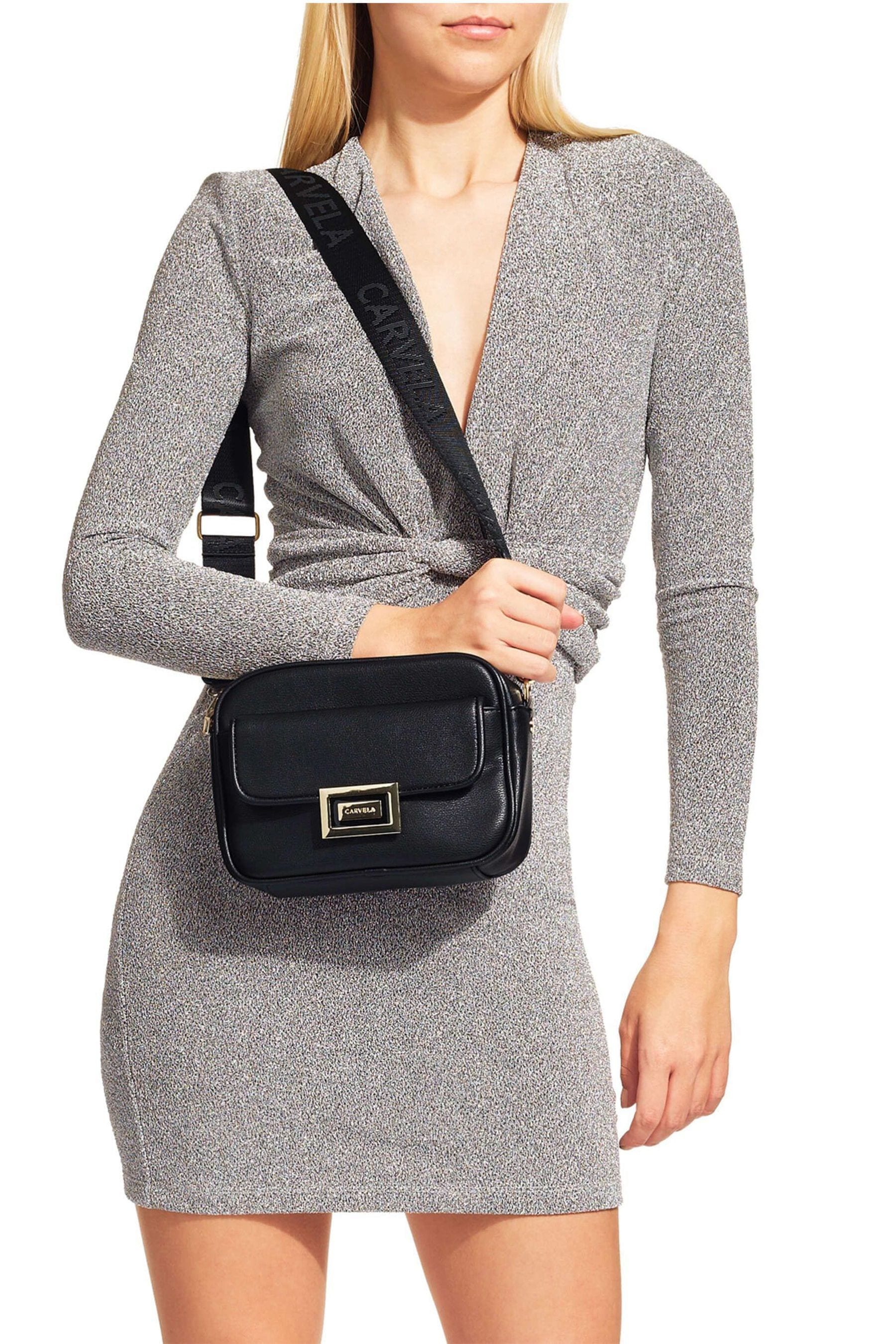 Buy Carvela Boxy Black Cross Body Bag from the Next UK online shop