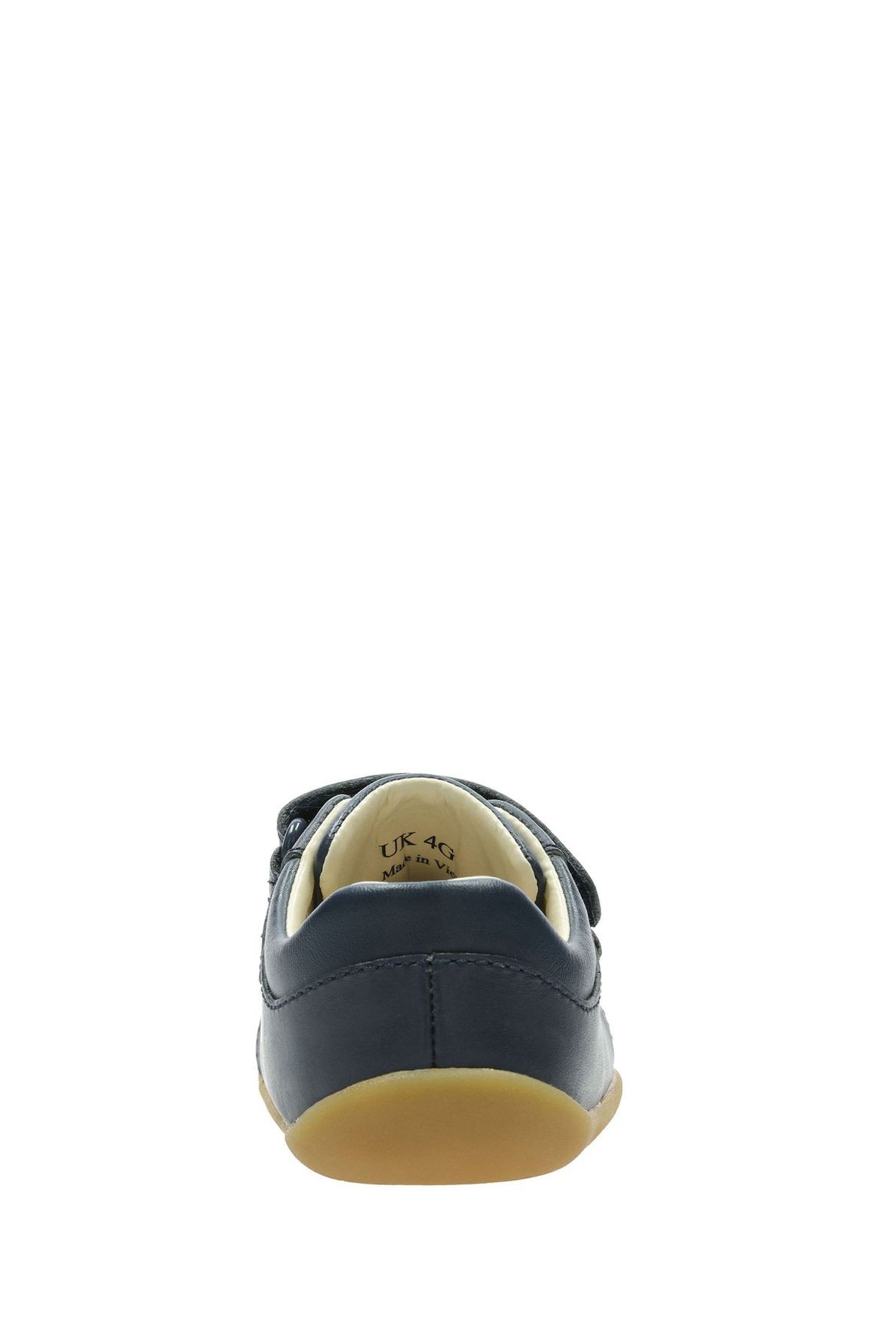 Buy Clarks Blue Standard Fit F Leather Roamer Craft T Shoes from Next Luxembourg