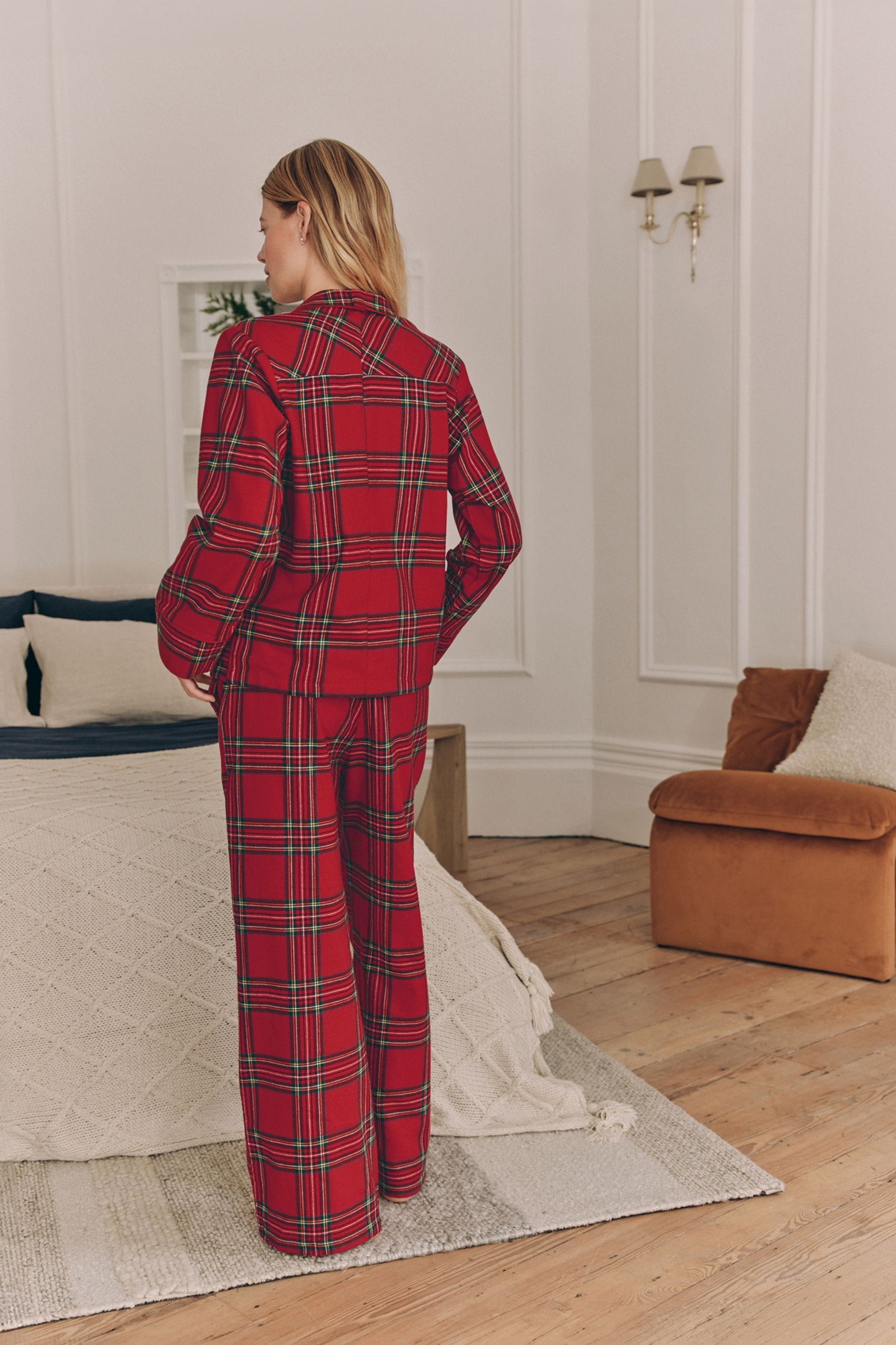 Red check pjs womens deals