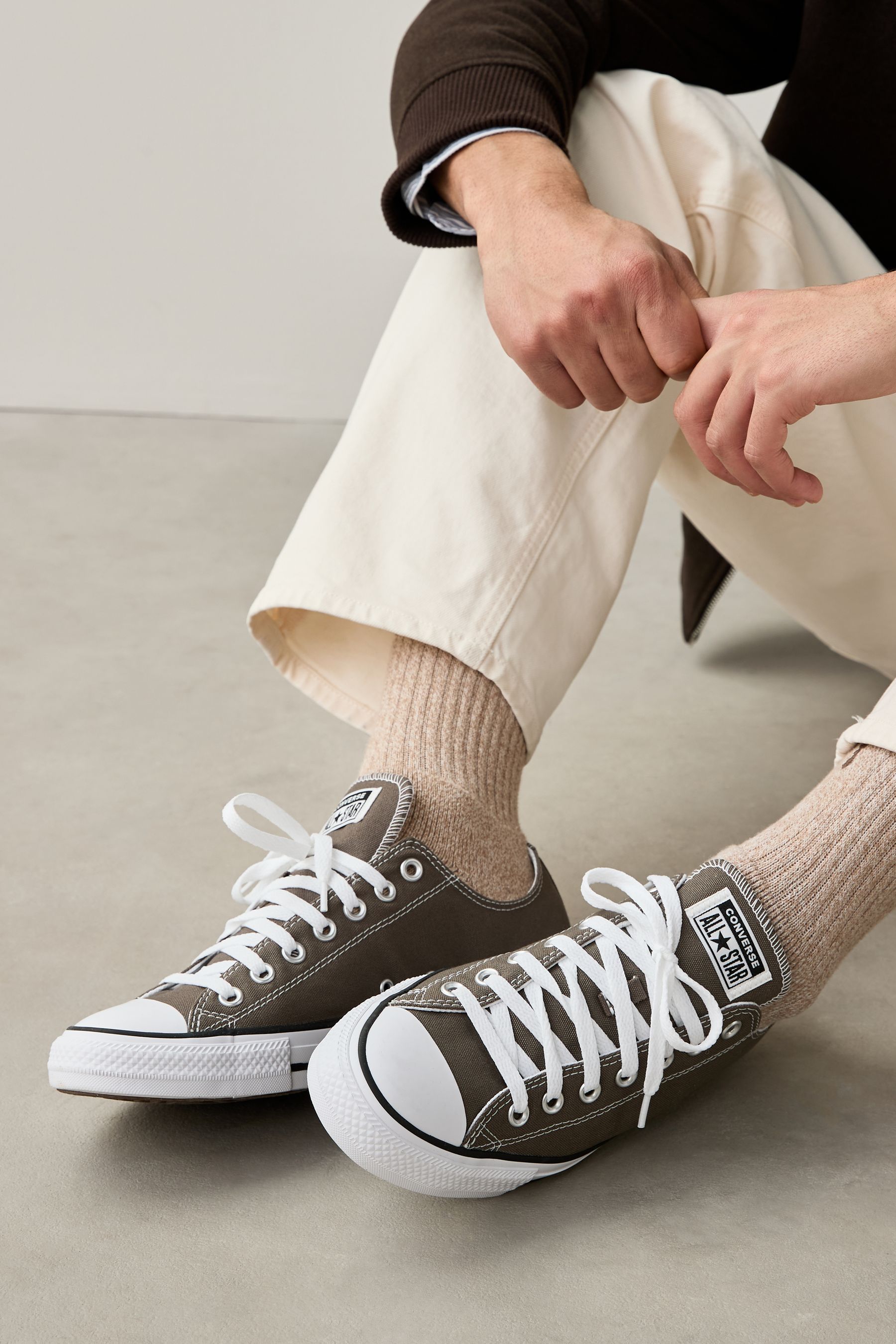 Converse Grey Chuck Taylor Ox Trainers