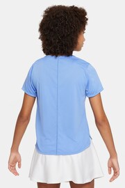 Nike Blue Dri-FIT One Short-Sleeve Training Top - Image 2 of 5