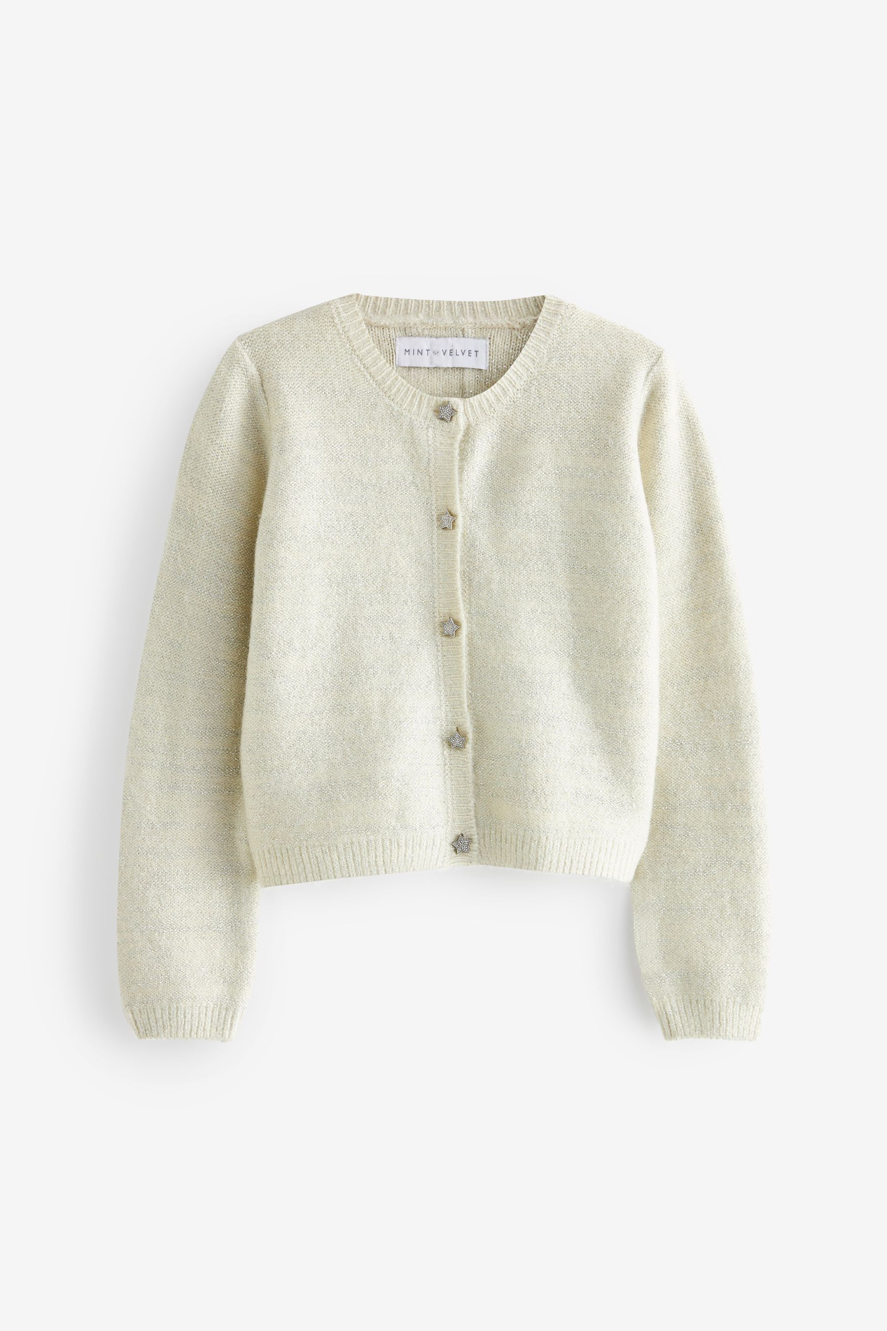 Buy Mint Velvet Cream Knitted Cardigan from Next Luxembourg