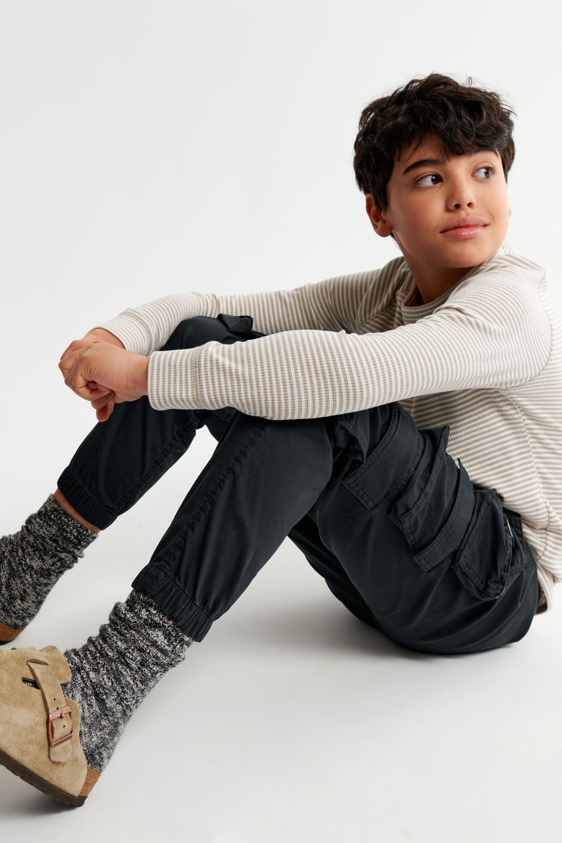 Buy Abercrombie Fitch Black Cargo Joggers from Next United Arab Emirates