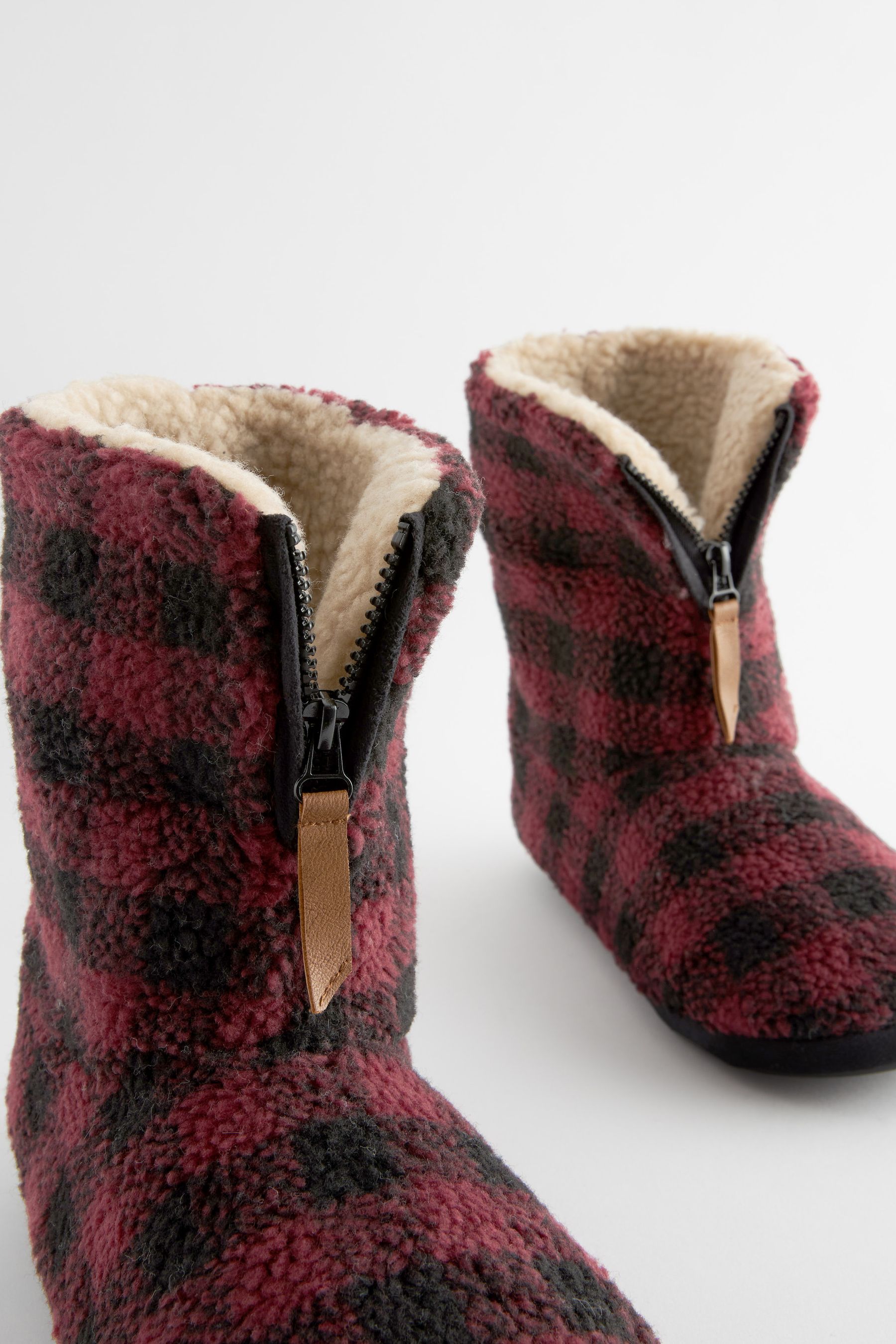 Red slipper boots uk cheap