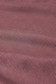 Rose Pink Soft Touch Ribbed Short Sleeve T-Shirt with TENCEL™ Lyocell - Image 7 of 7