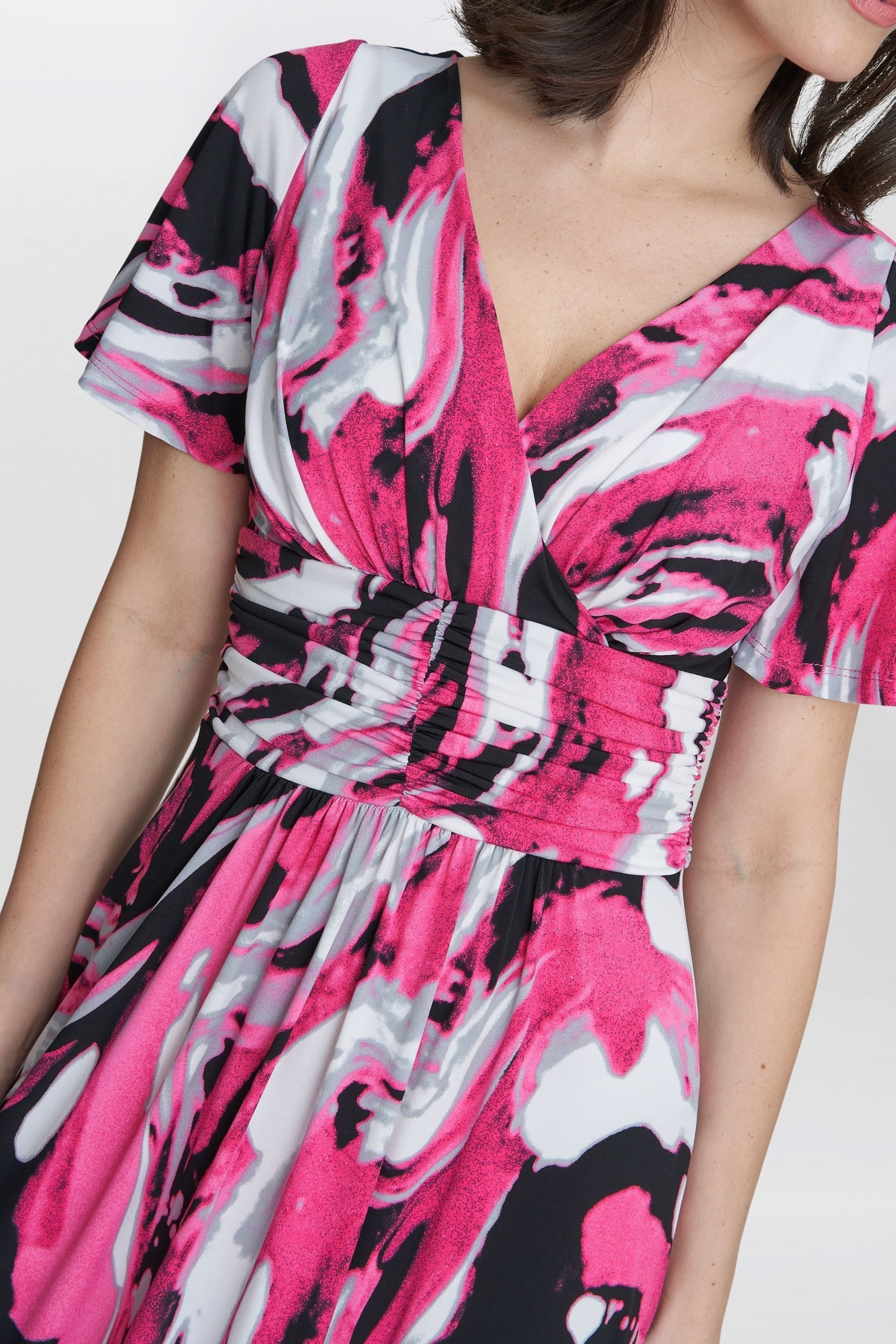 Gina Bacconi Pink Fifi Jersey Maxi Dress - Image 4 of 4