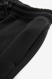 Black Oversized Cotton Blend Cuffed Joggers - Image 8 of 8