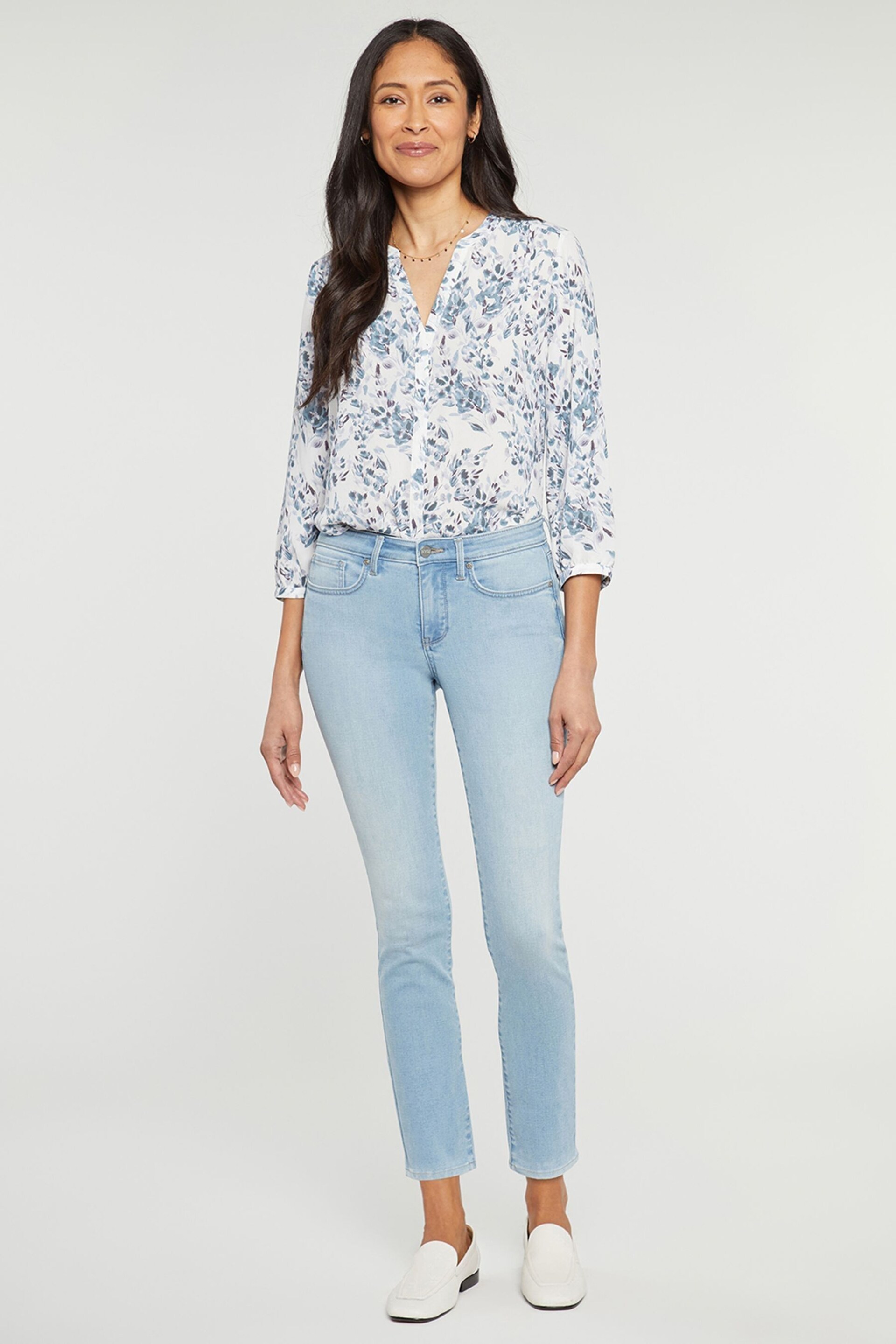 NYDJ Blue Alina Ankle Jeans - Image 1 of 3