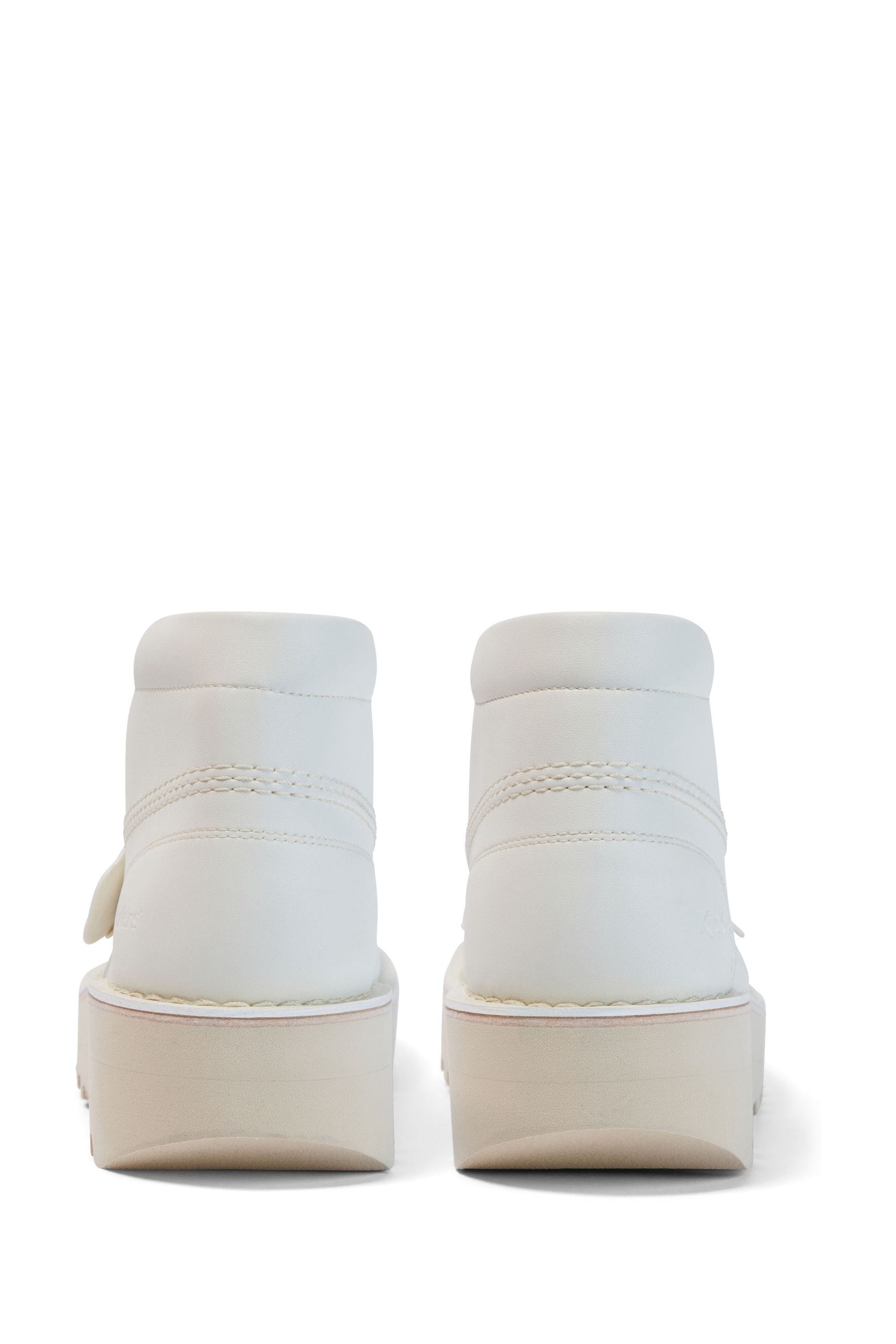 Kickers White Kick Hi Stack Boots