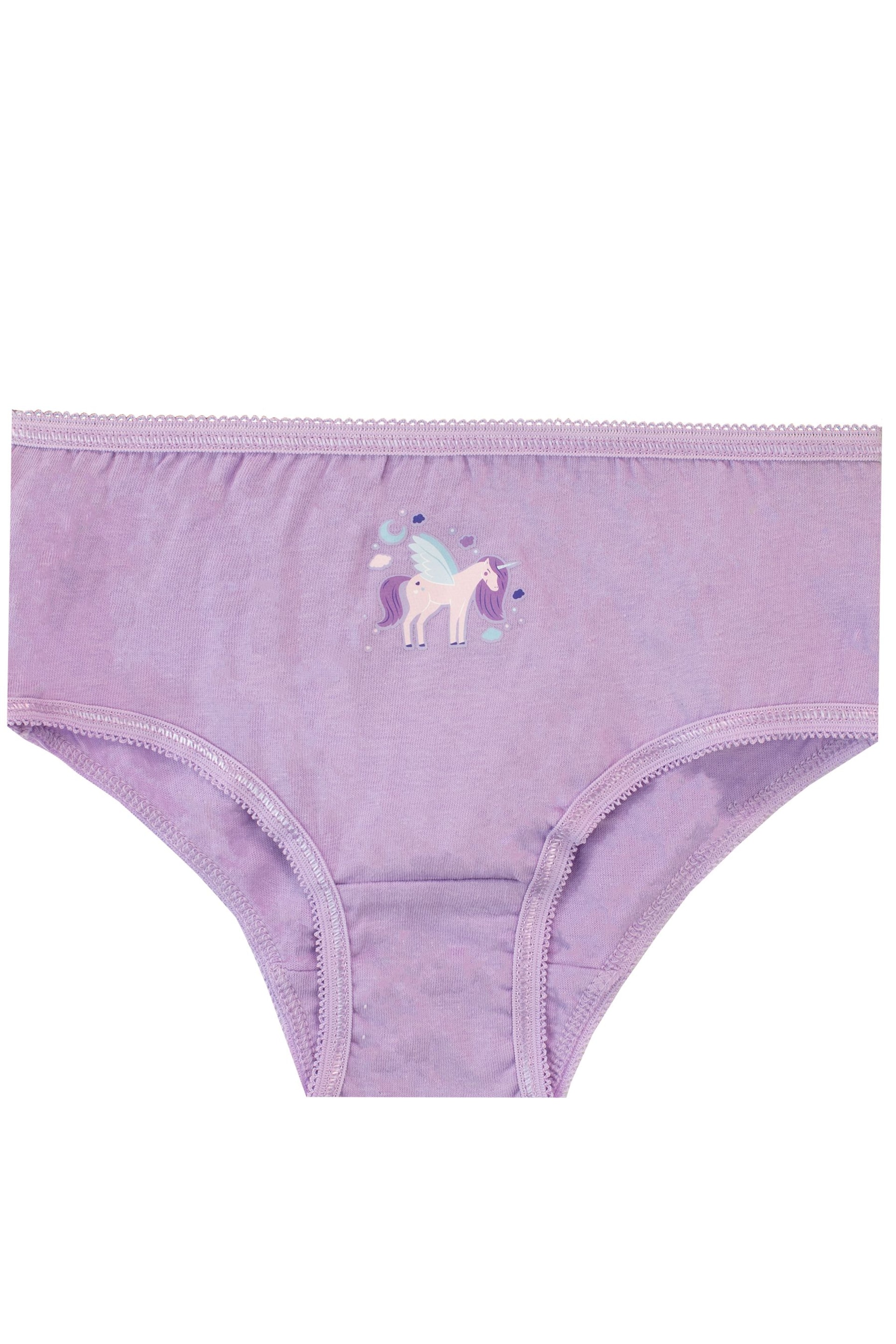 Harry Bear Pink Girls Unicorn Underwear 5 Packs - Image 3 of 5