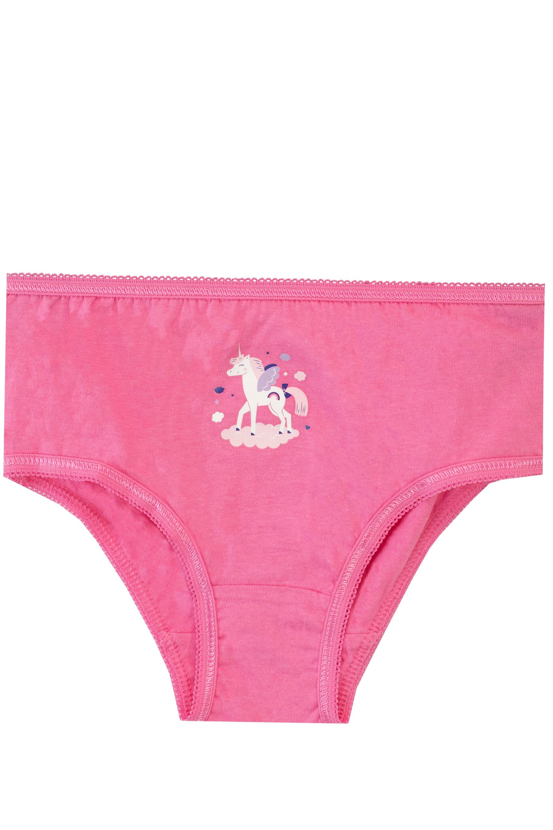 Harry Bear Pink Girls Unicorn Underwear 5 Packs - Image 5 of 5
