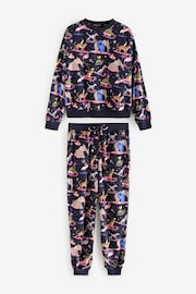 Navy Blue Animals Cosy Long Sleeve Pyjamas - Image 5 of 10