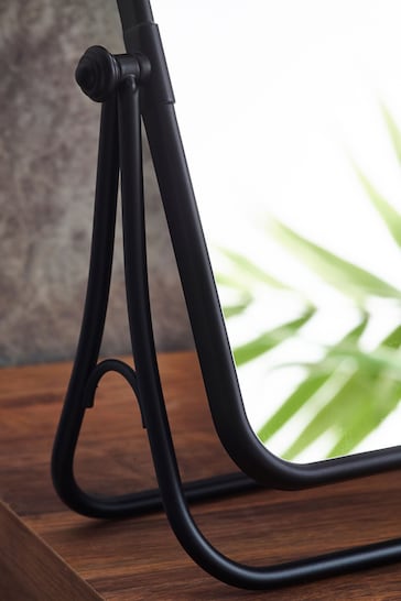 Black Rectangle Dressing Table Vanity Mirror
