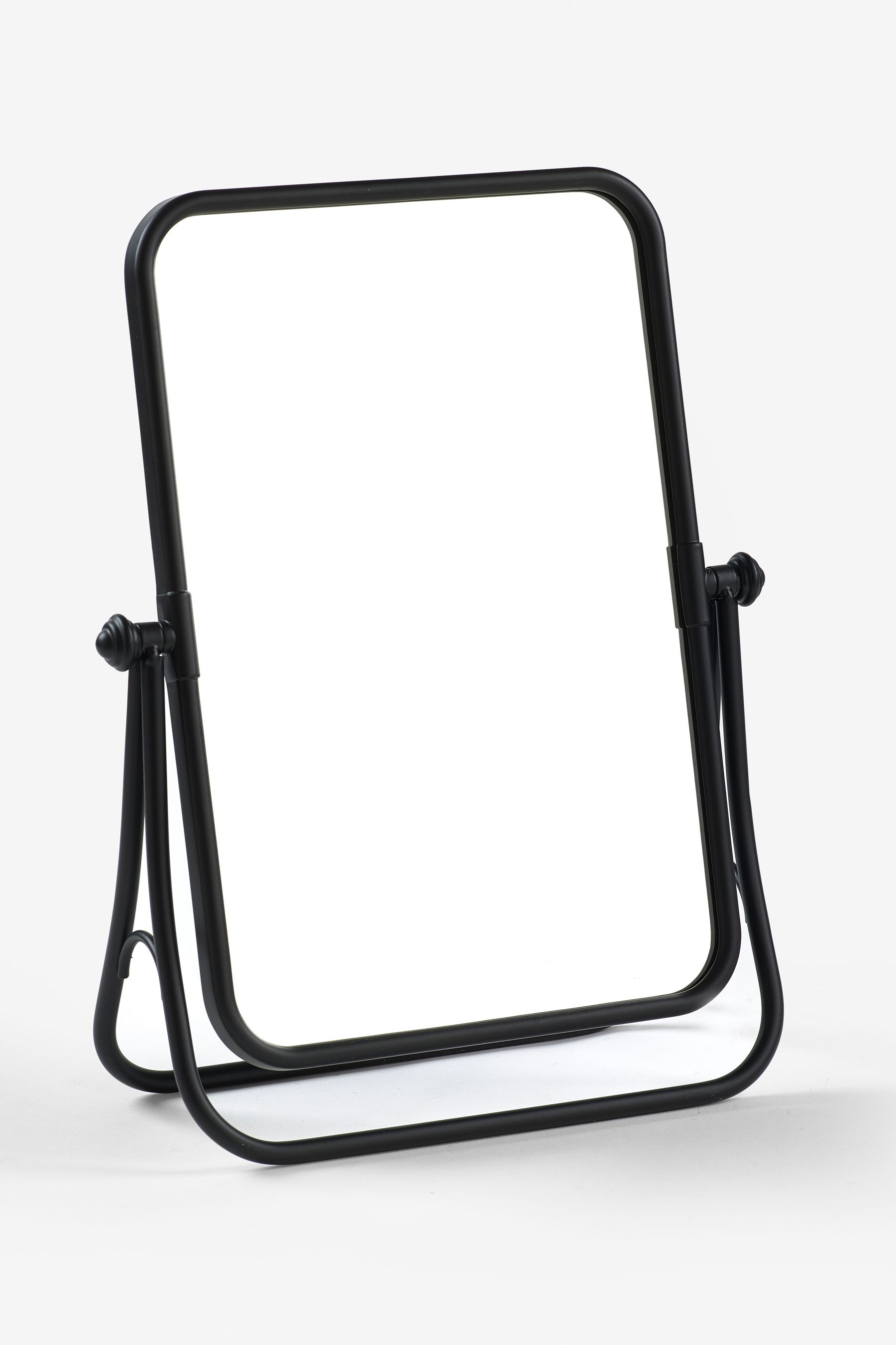 Black metal dressing table mirror hotsell