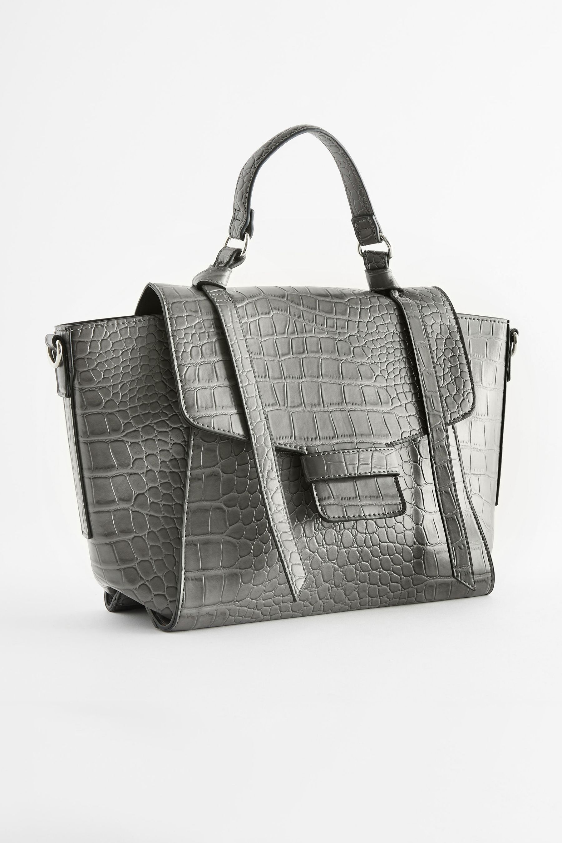 Grey croc bag online