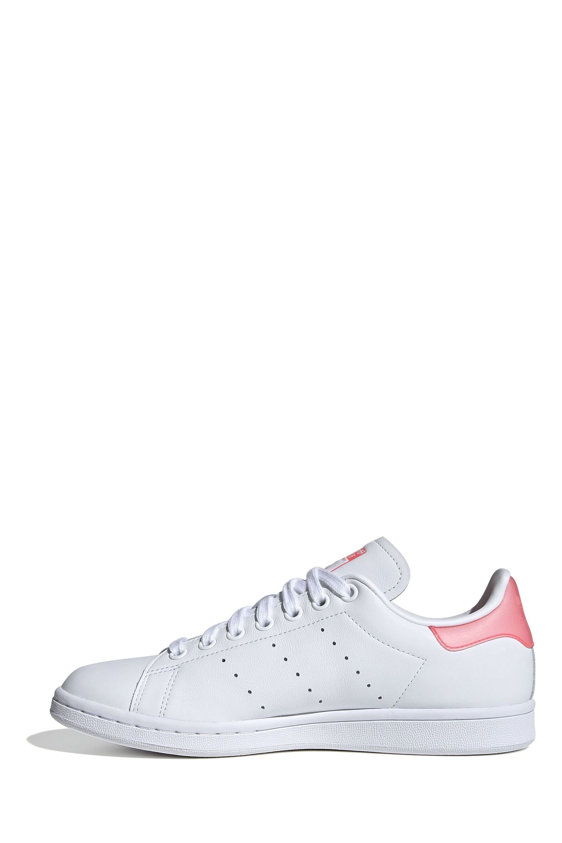 Stan smith white ray pink top