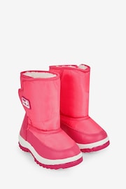 JoJo Maman Bébé Fuchsia Cosy Snow Boots - Image 1 of 4