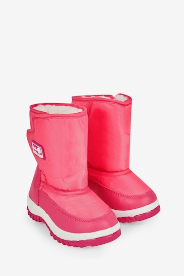 JoJo Maman Bébé Fuchsia Girls' Cosy Snow Boots