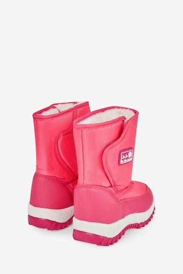 JoJo Maman Bébé Fuchsia Girls' Cosy Snow Boots