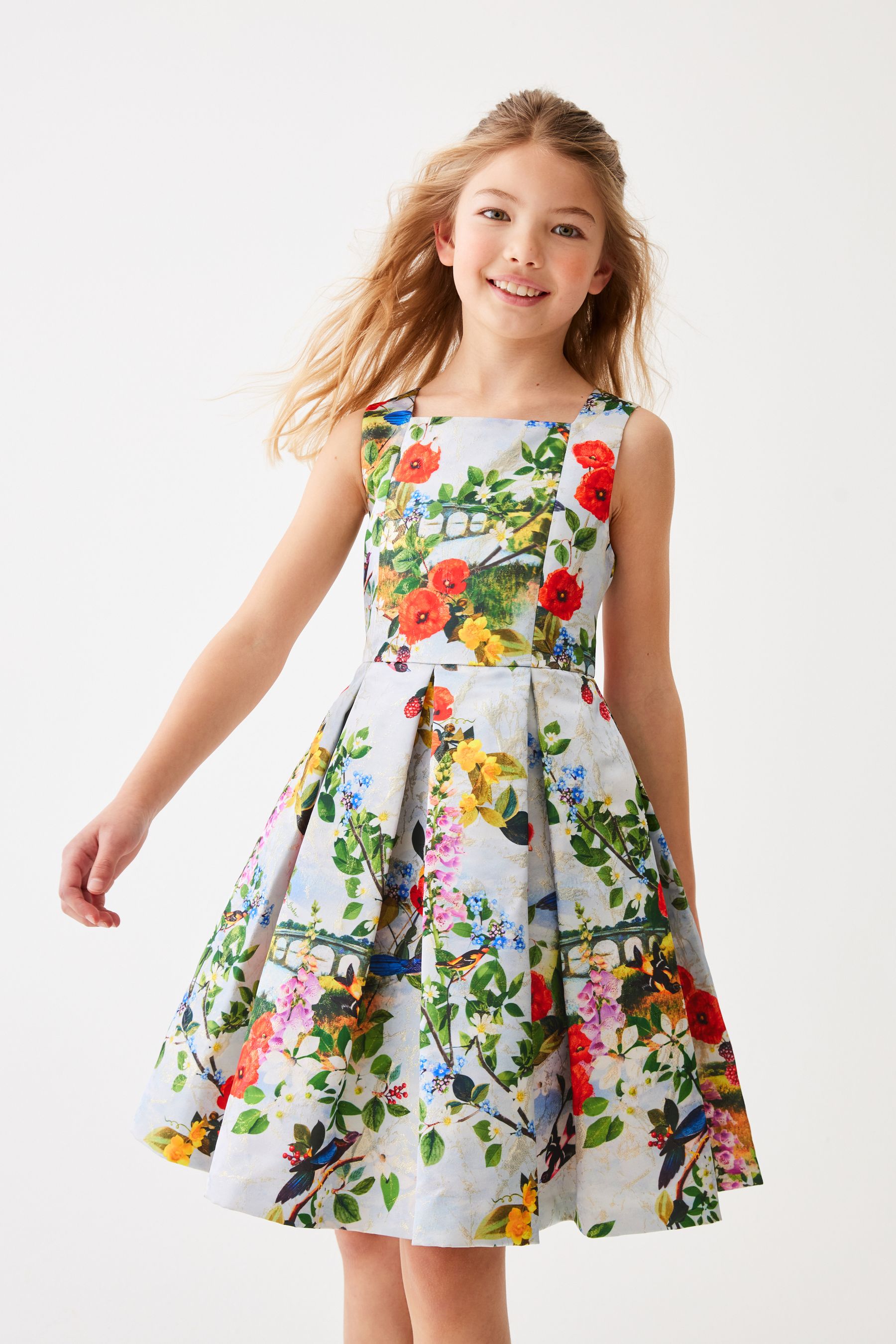 Buy Baker by Ted Baker Multi Floral Sparkly Jacquard Dress from Next Luxembourg