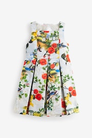 Baker by Ted Baker Multi Floral Sparkly Jacquard Dress - Image 12 of 15