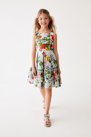 Baker by Ted Baker Multi Floral Sparkly Jacquard Dress - Image 2 of 15
