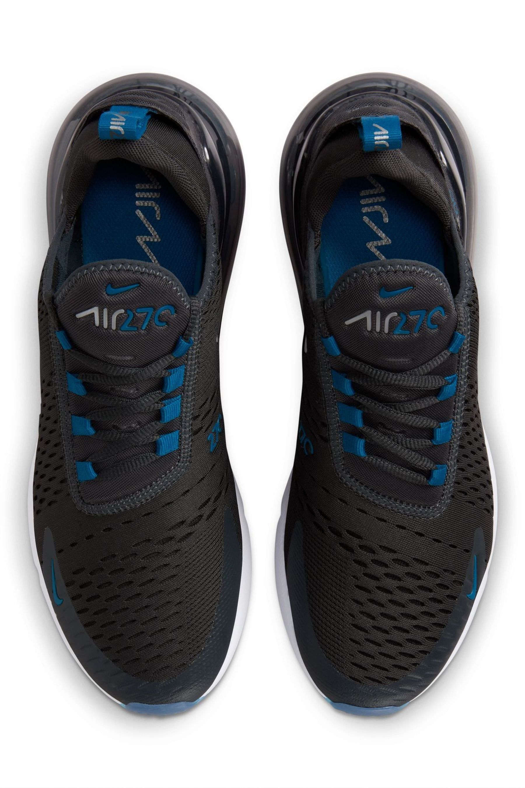 Men's air max 270 shoes black/blue online