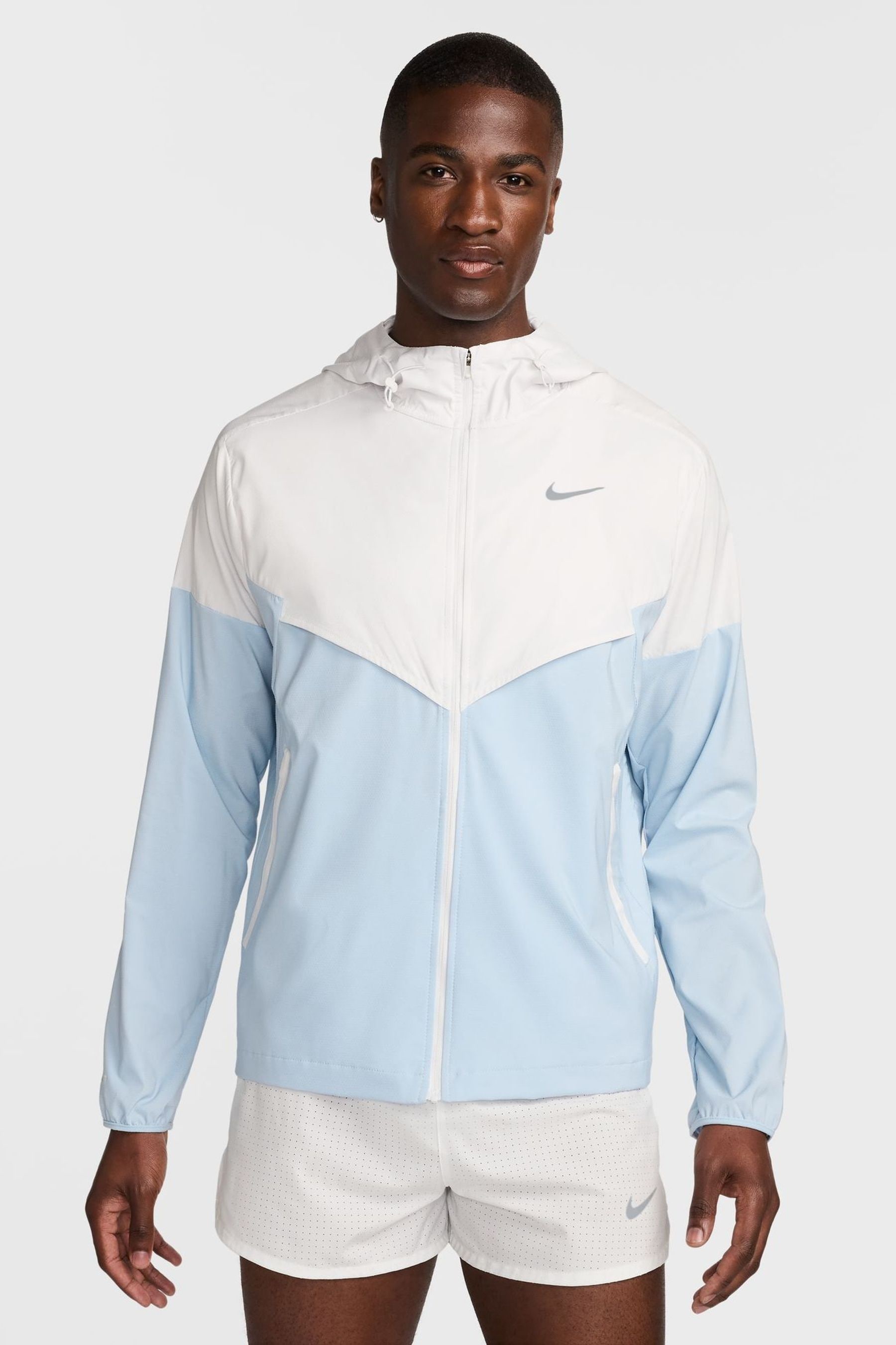 Nike blue and white jacket shop