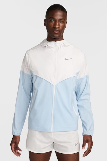 Nike white blue Light Windrunner Running Jacket