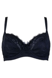 Pour Moi Black Flora Underwired Bra - Image 4 of 5