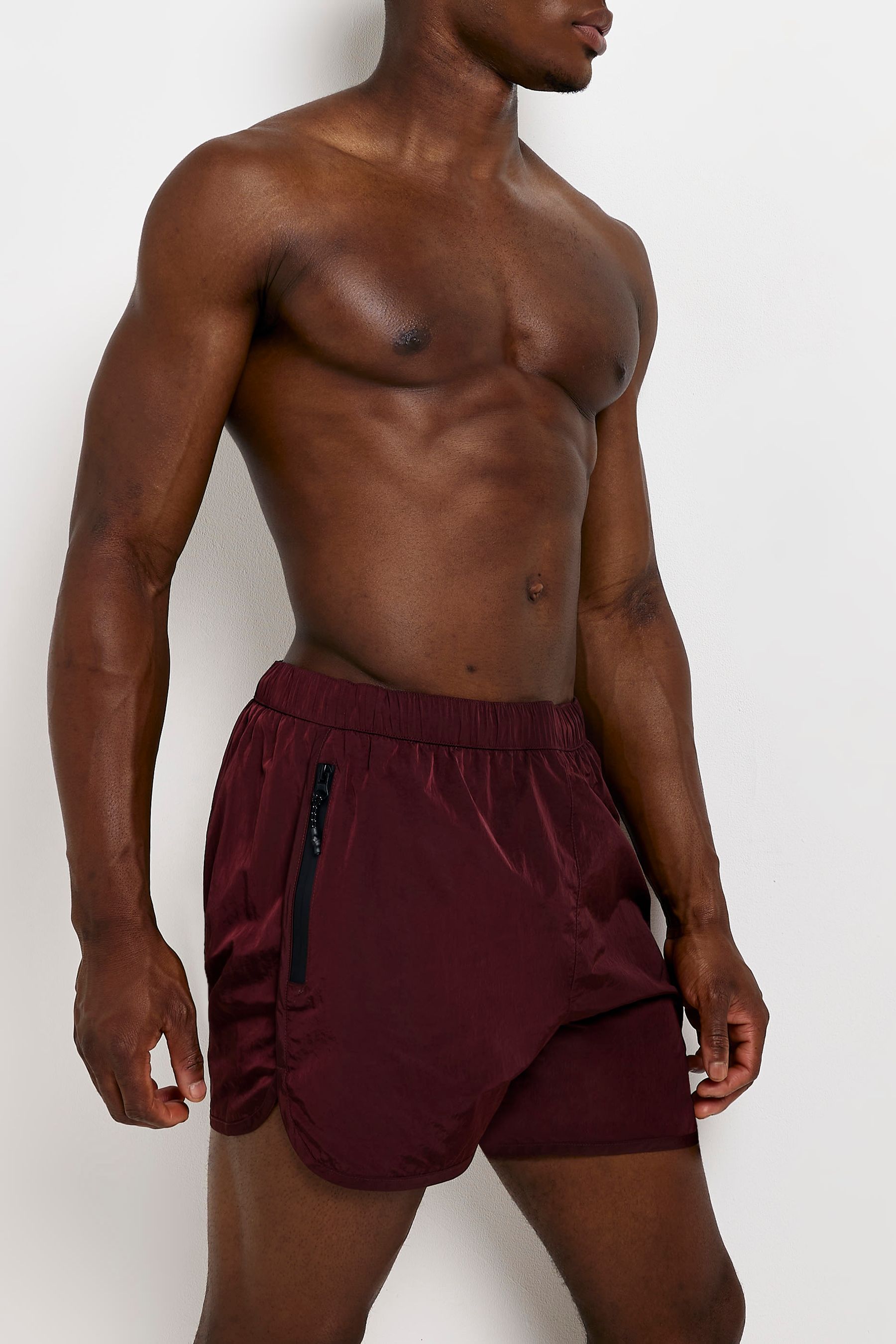 River island red shorts discount