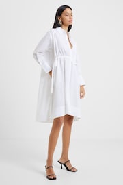 French Connection Rhodes Sust Poplin Shirt Dress - Image 1 of 4