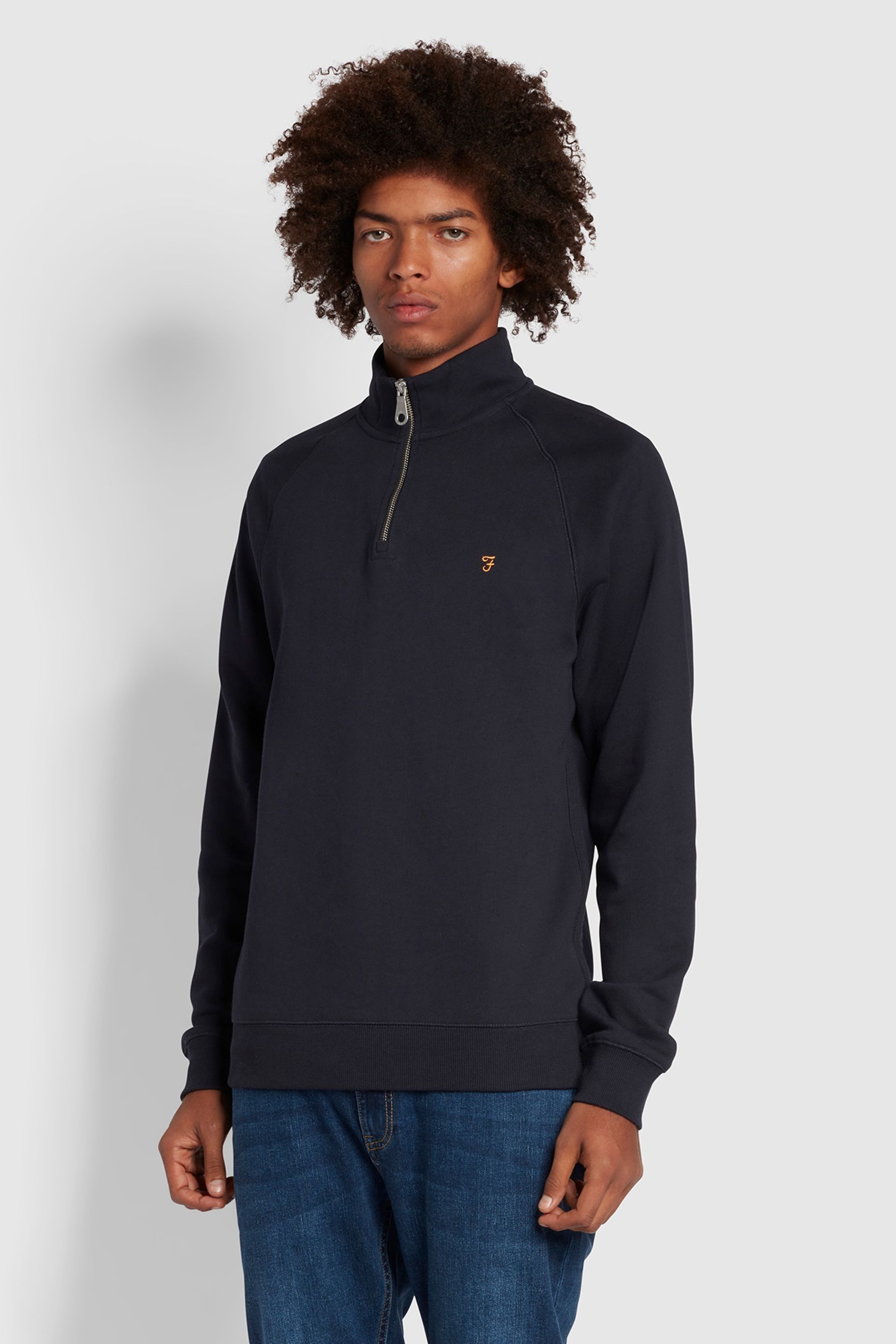 Farah quarter zip sweatshirt clearance