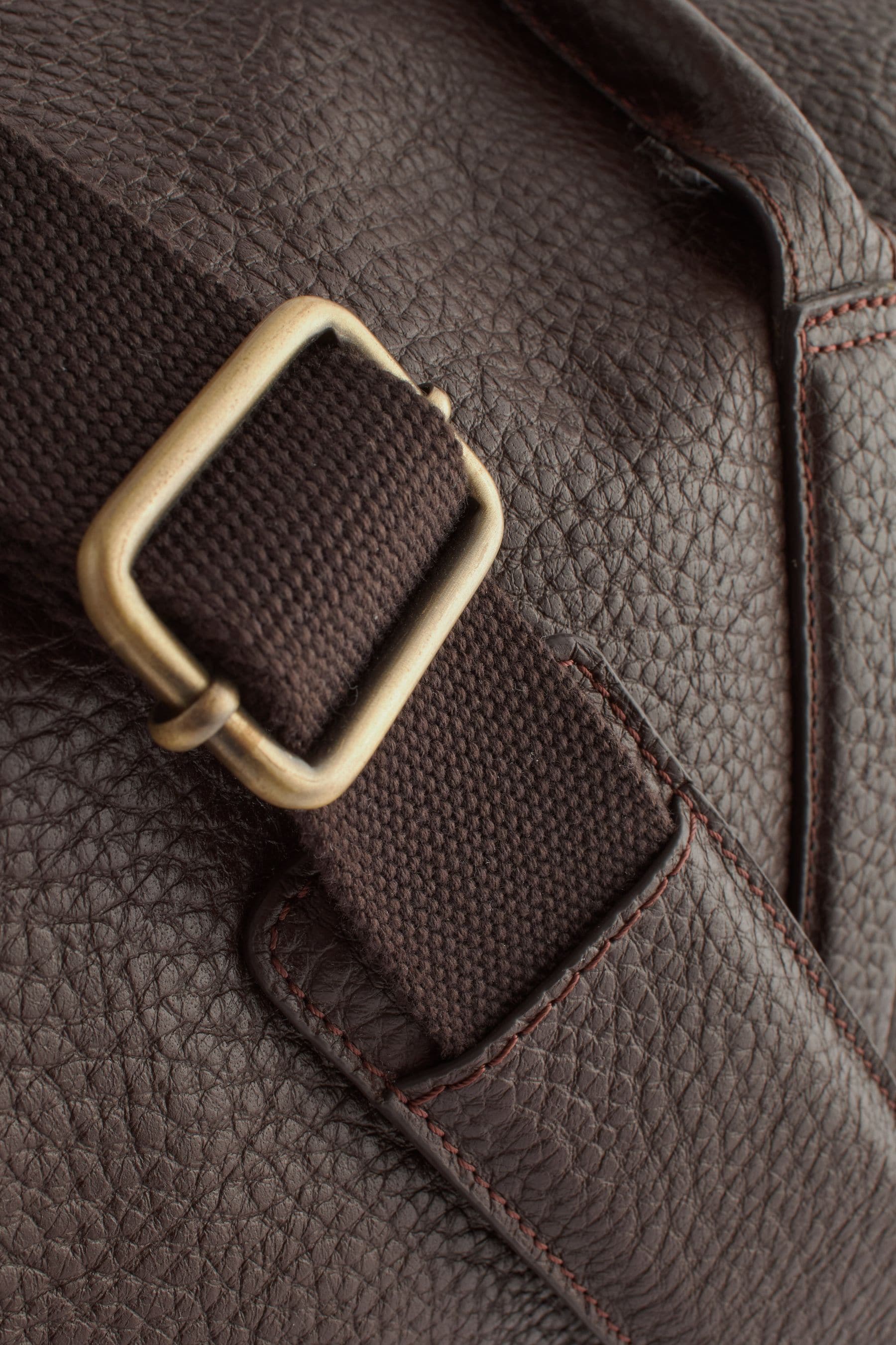 Buy Brown Leather Holdall from Next Germany