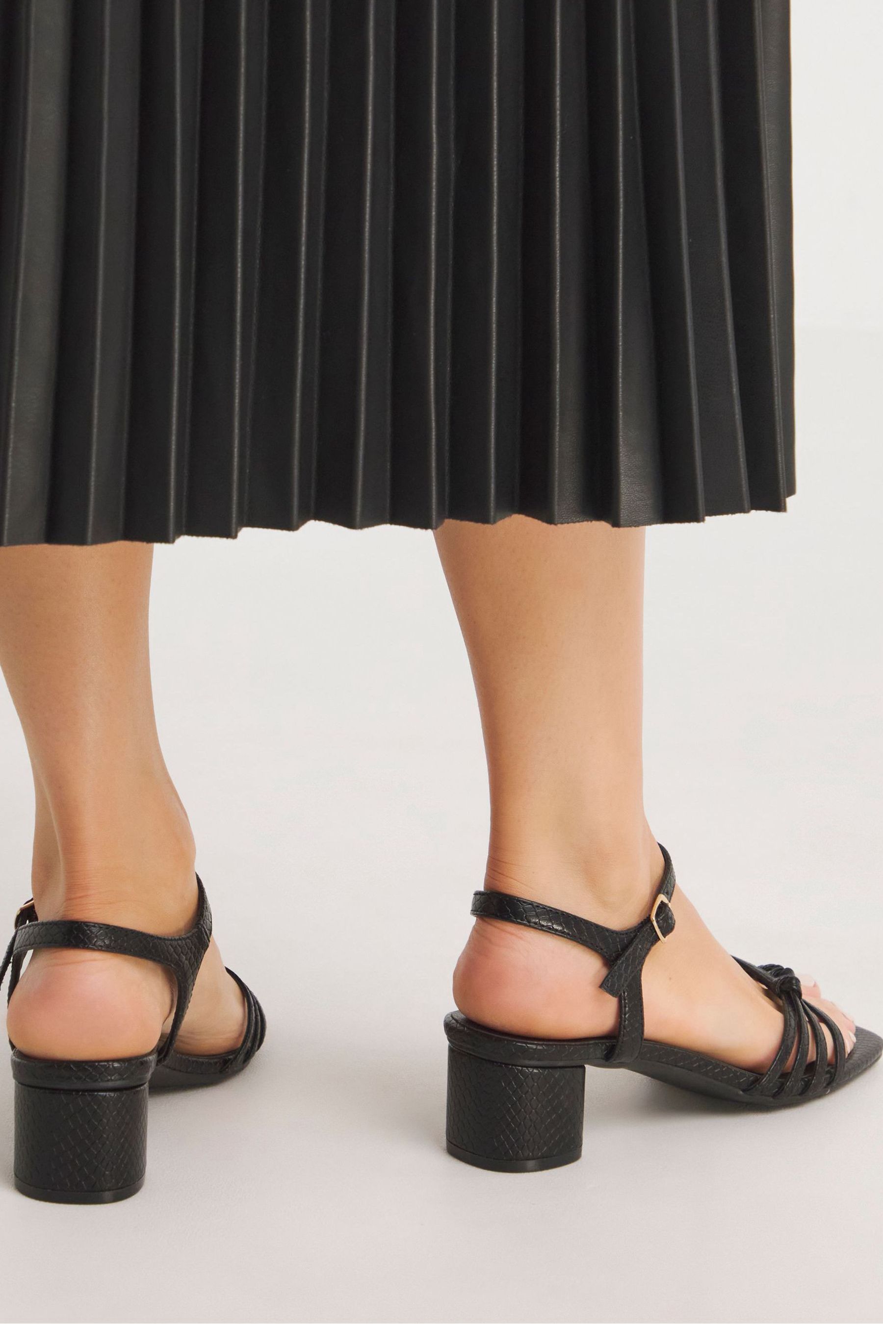 Buy JD Williams Strappy Black Sandals With Flexi Sole In Extra