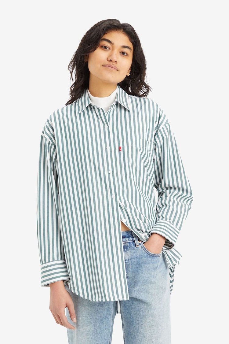 Levi's® Stripe Green Lola Shirt - Image 1 of 5