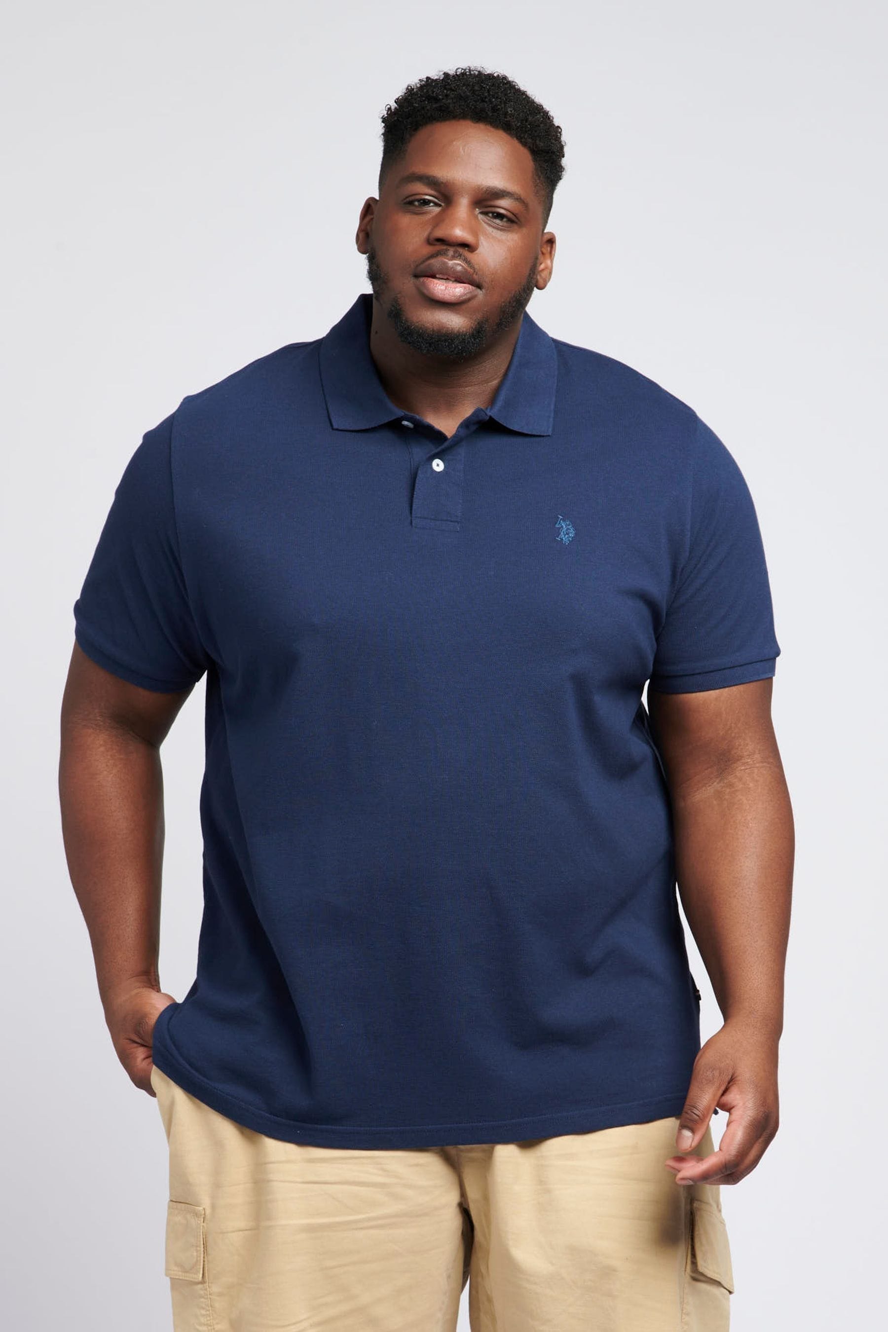 Buy U.S. Polo Assn. Blue Core Pique Polo Shirt from the Next UK online shop