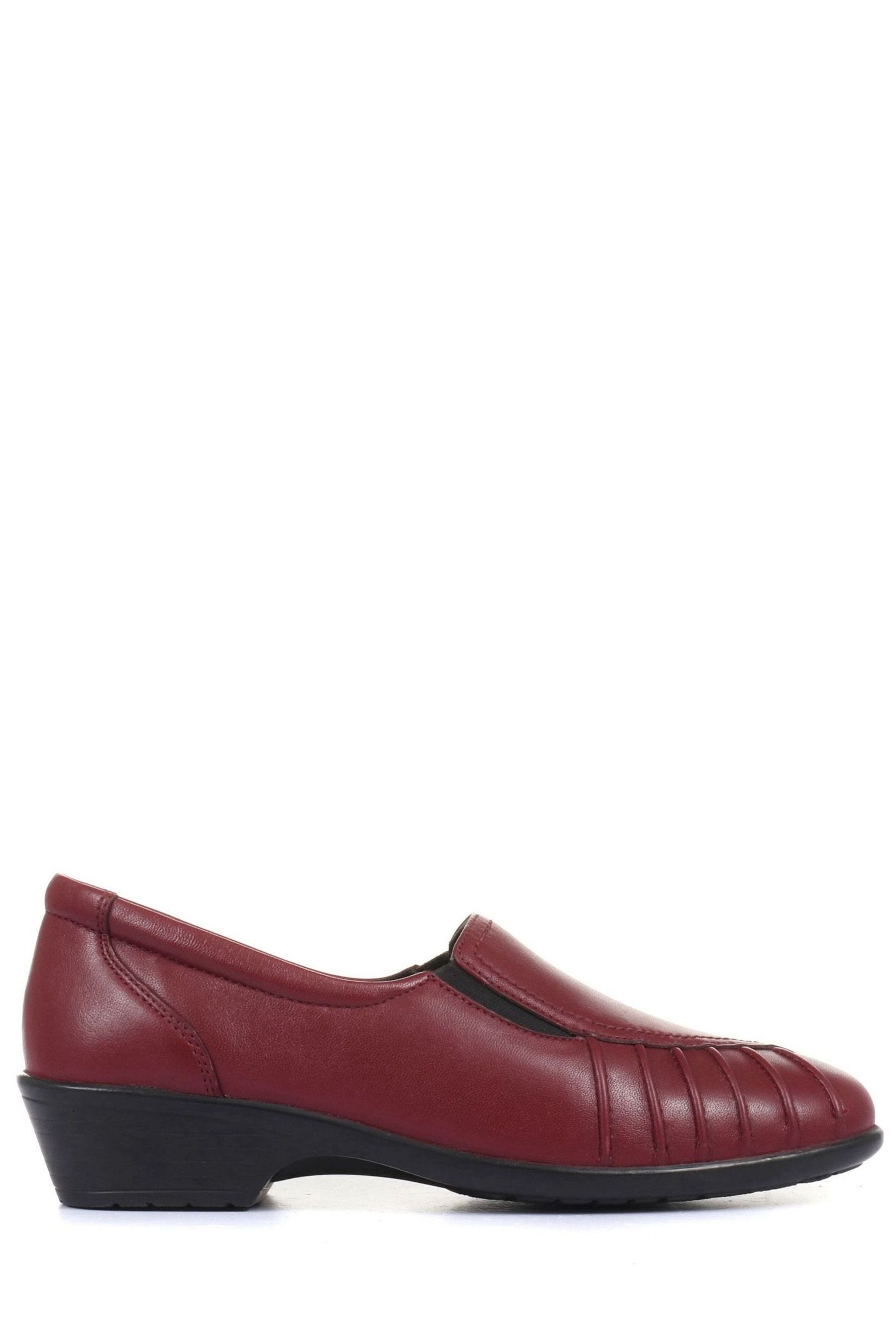 Buy Pavers Ladies Wide Fit Leather Slip On Shoes from Next Luxembourg