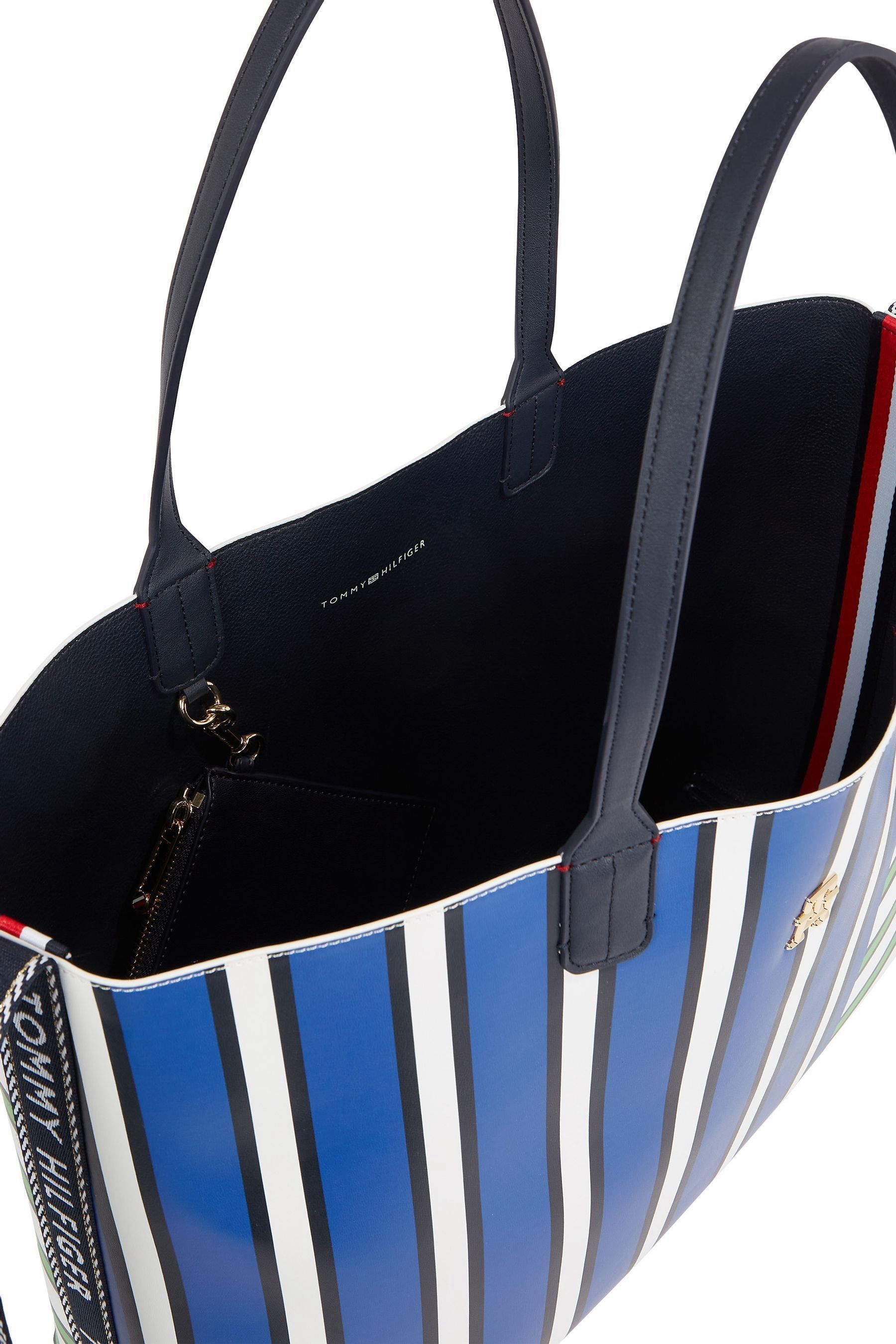 Buy Tommy Hilfiger Blue Iconic Stripe Tote Bag from Next Luxembourg