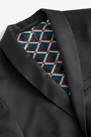 Black Satin Tuxedo Jacket - Image 7 of 10