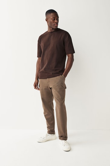 Brown Relaxed Fit Heavyweight T-Shirt
