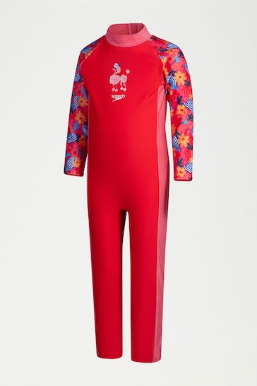 Speedo Girls Full Coverage All-In-One Sunsafe Suit