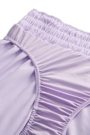 Nike Purple Dri-FIT One Mid Rise 3 Brief Lined Shorts - Image 4 of 7