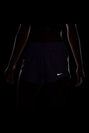 Nike Purple Dri-FIT One Mid Rise 3 Brief Lined Shorts - Image 7 of 7