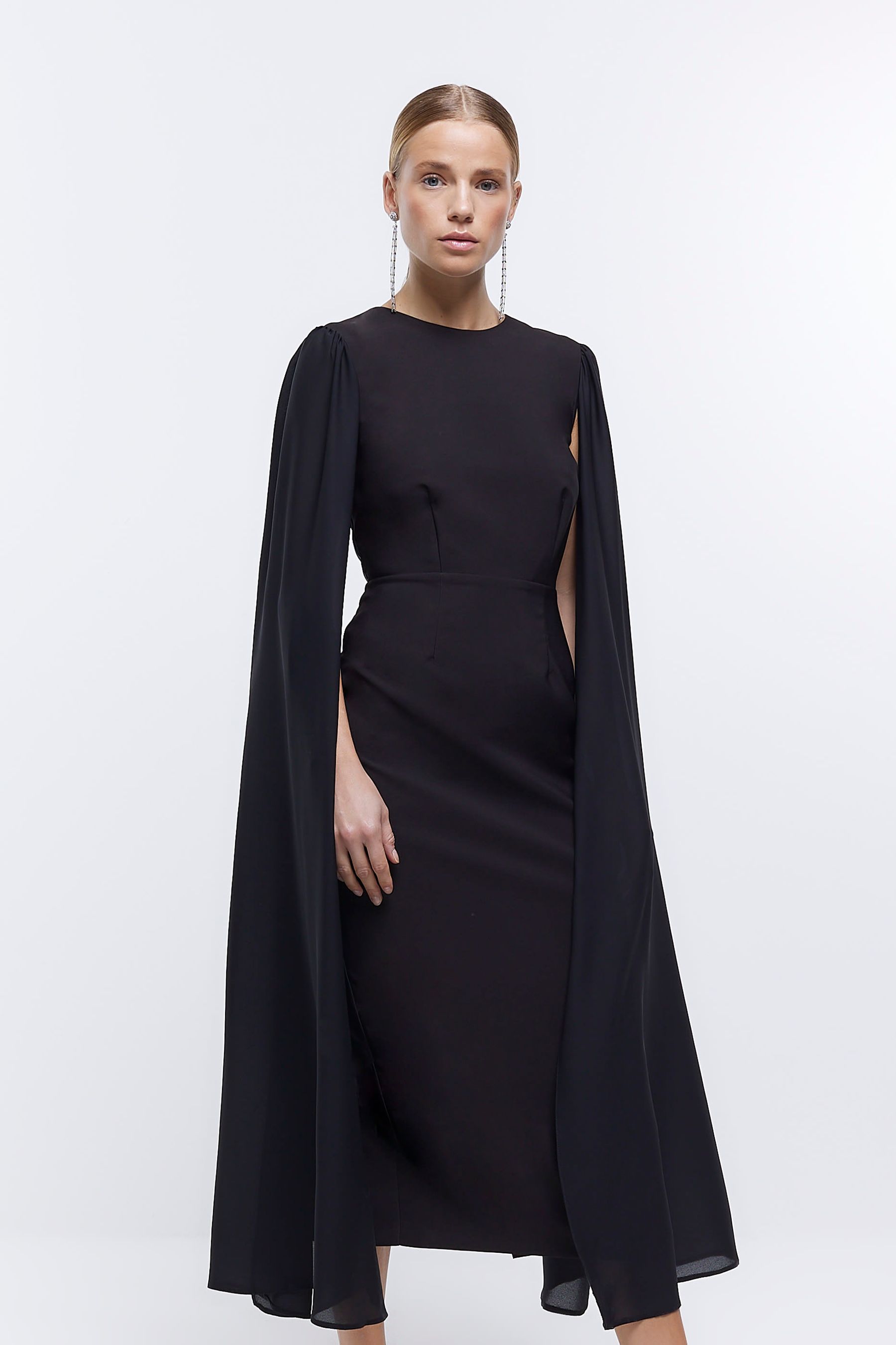 River island cape dress top